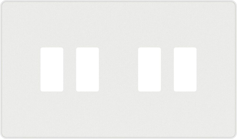 BG GridLite MPCDCL4W Evolve 4G Grid Front Plate - Pearlescent White (White)