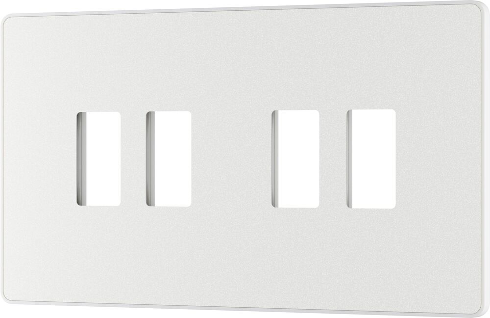 BG GridLite MPCDCL4W Evolve 4G Grid Front Plate - Pearlescent White (White)