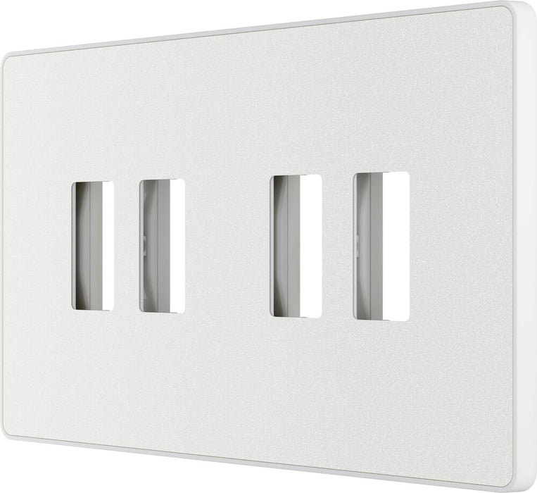 BG GridLite MPCDCL4W Evolve 4G Grid Front Plate - Pearlescent White (White)