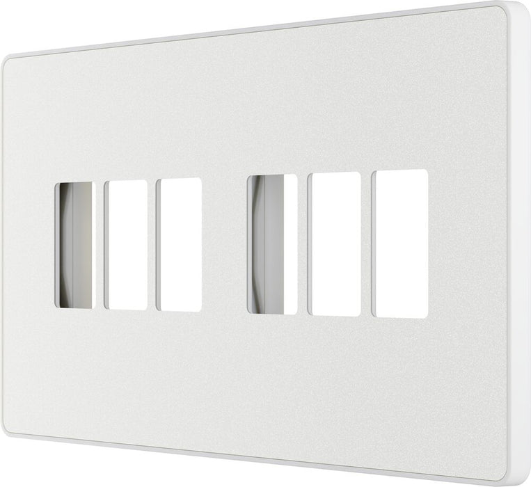 BG GridLite MPCDCL6W Evolve 6G Grid Front Plate - Pearlescent White (White)
