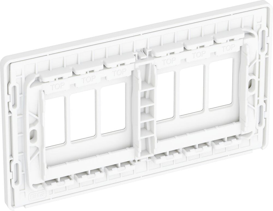 BG GridLite MPCDCL6W Evolve 6G Grid Front Plate - Pearlescent White (White)