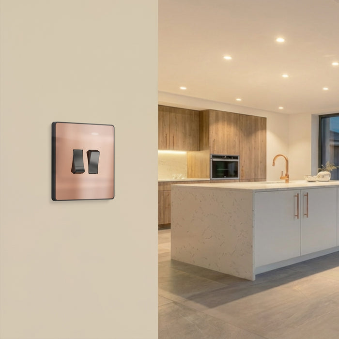 BG GridLite MPCDCP2B Evolve 2G Grid Front Plate - Polished Copper (Black)