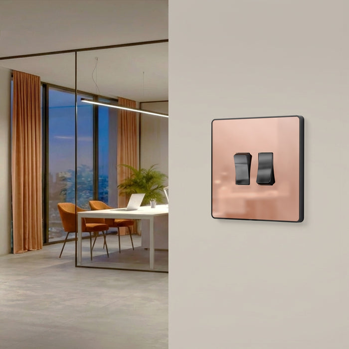 BG GridLite MPCDCP2B Evolve 2G Grid Front Plate - Polished Copper (Black)