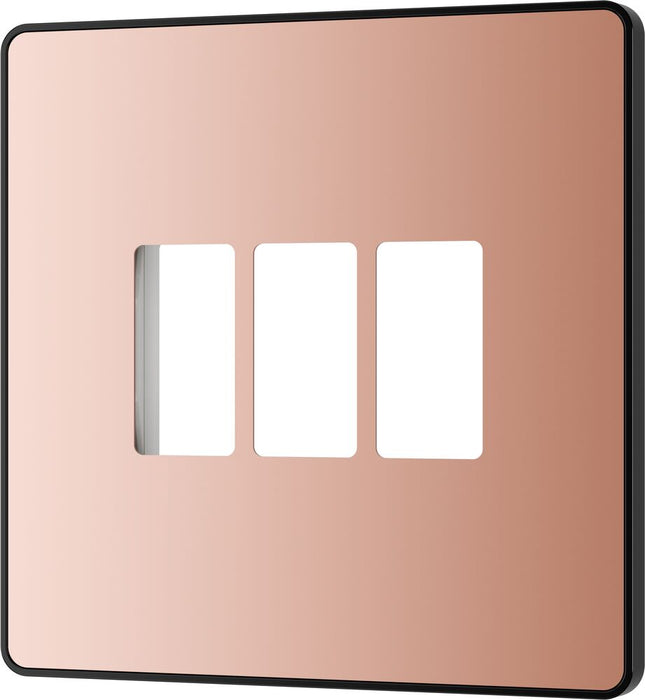BG GridLite MPCDCP3B Evolve 3G Grid Front Plate - Polished Copper (Black)