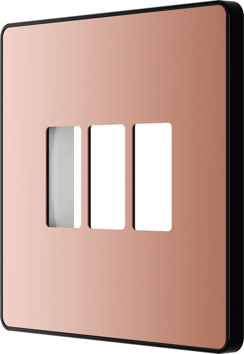 BG GridLite MPCDCP3B Evolve 3G Grid Front Plate - Polished Copper (Black)