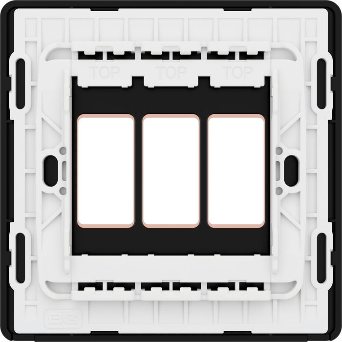 BG GridLite MPCDCP3B Evolve 3G Grid Front Plate - Polished Copper (Black)