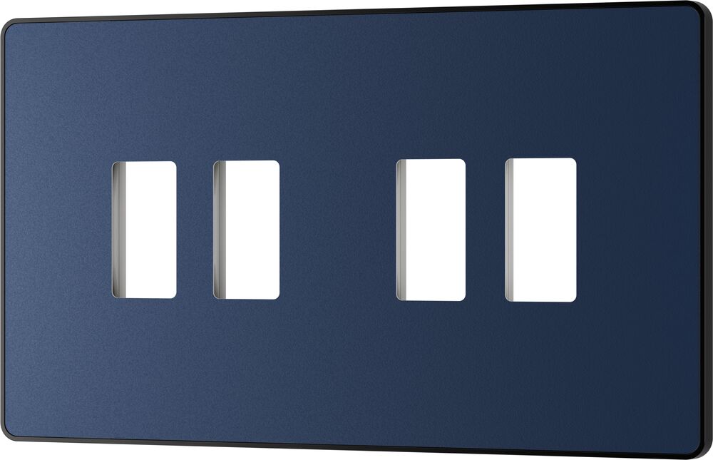 BG GridLite MPCDDB4B Evolve 4G Grid Front Plate - Matt Blue (Black)