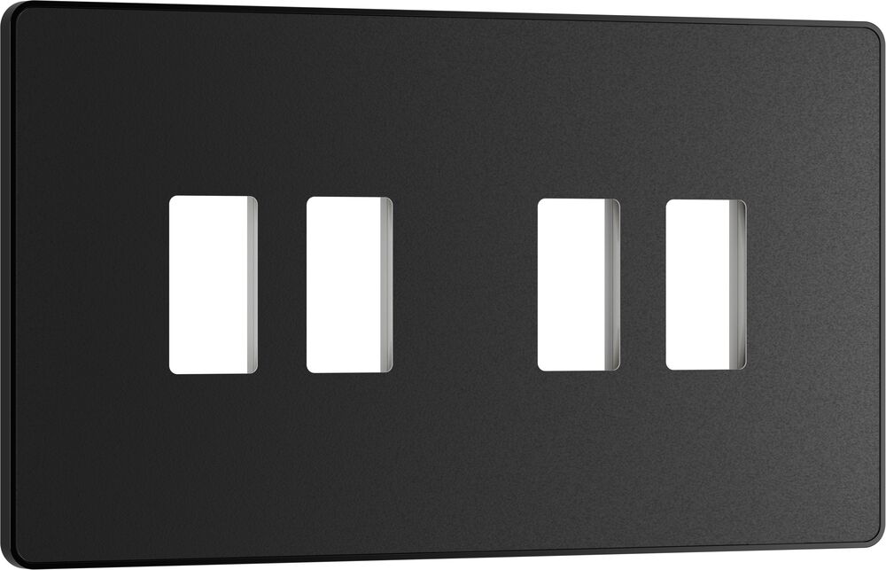 BG GridLite MPCDMB4B Evolve 4G Grid Front Plate - Matt Black (Black)