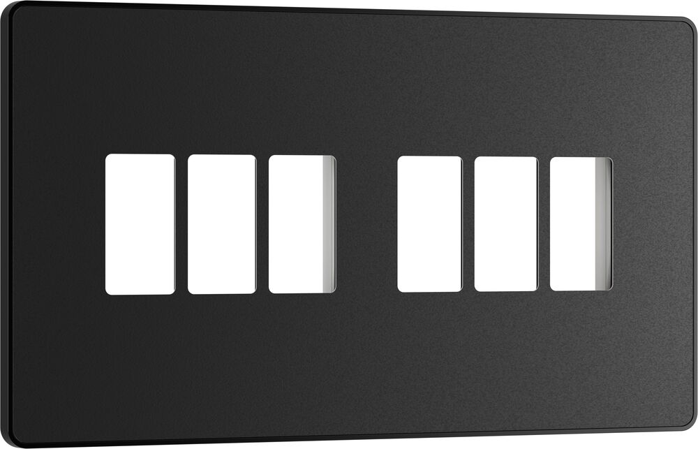 BG GridLite MPCDMB6B Evolve 6G Grid Front Plate - Matt Black (Black)
