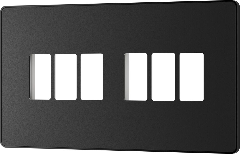 BG GridLite MPCDMB6B Evolve 6G Grid Front Plate - Matt Black (Black)