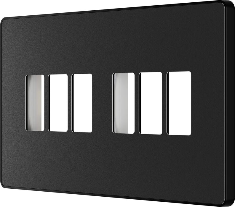 BG GridLite MPCDMB6B Evolve 6G Grid Front Plate - Matt Black (Black)