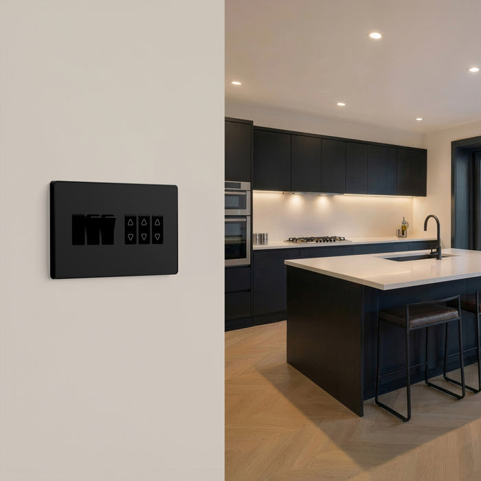BG GridLite MPCDMB6B Evolve 6G Grid Front Plate - Matt Black (Black)