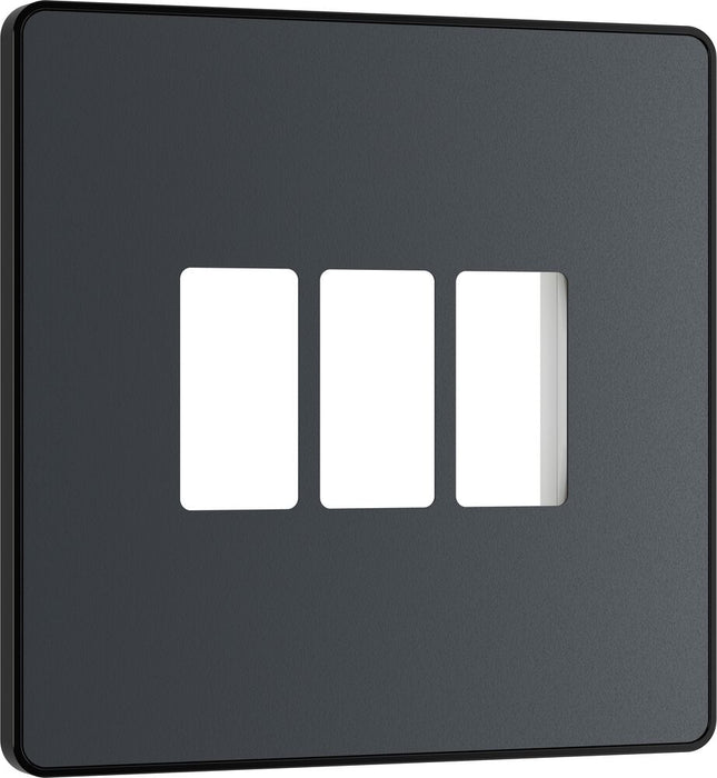 BG GridLite MPCDMG3B Evolve 3G Grid Front Plate - Matt Grey (Black)