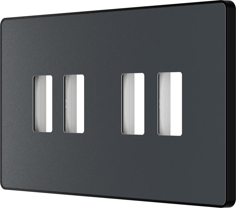 BG GridLite MPCDMG4B Evolve 4G Grid Front Plate - Matt Grey (Black)