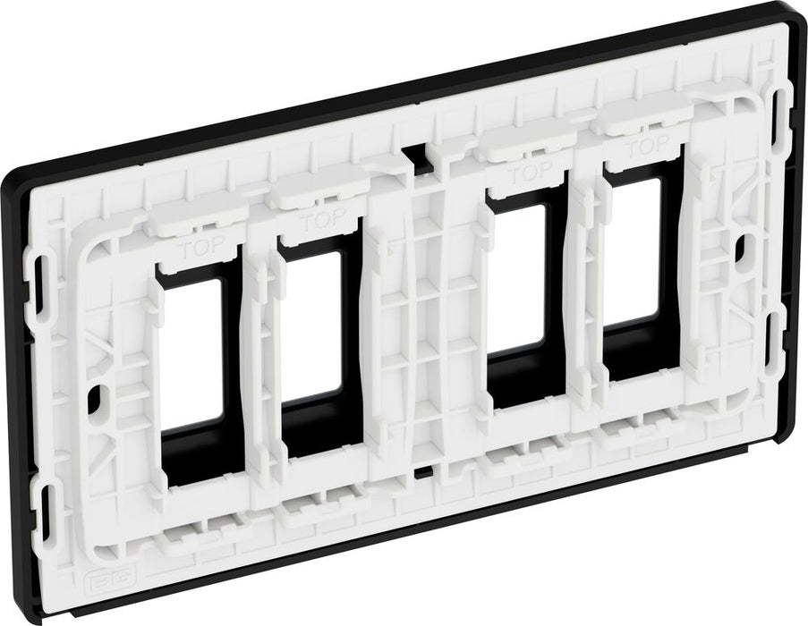BG GridLite MPCDMG4B Evolve 4G Grid Front Plate - Matt Grey (Black)