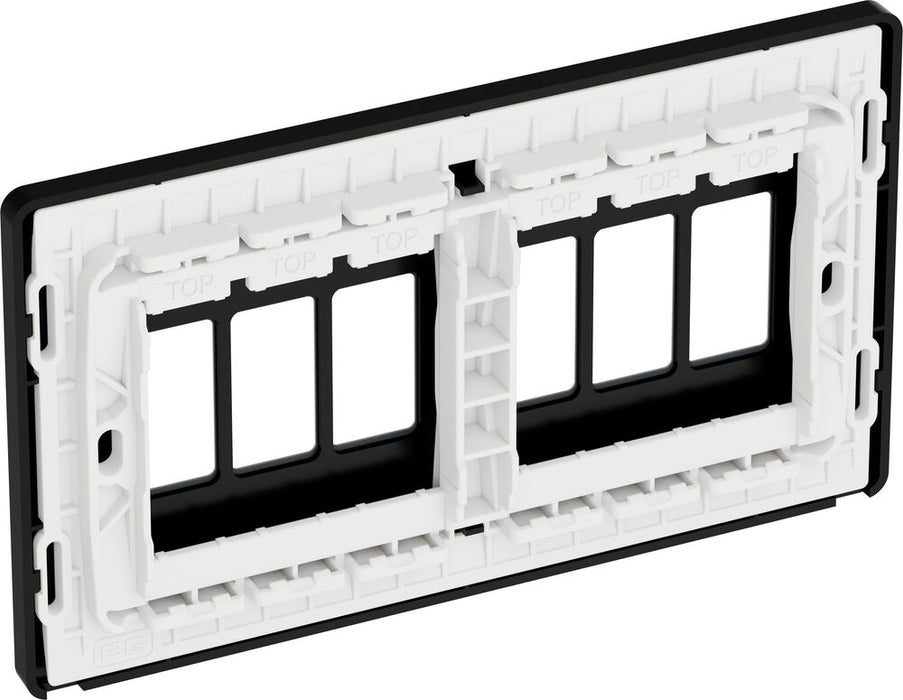 BG GridLite MPCDMG6B Evolve 6G Grid Front Plate - Matt Grey (Black)