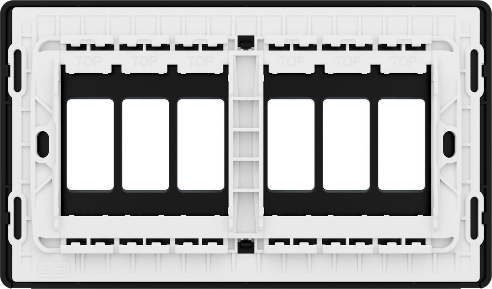 BG GridLite MPCDMG6B Evolve 6G Grid Front Plate - Matt Grey (Black)