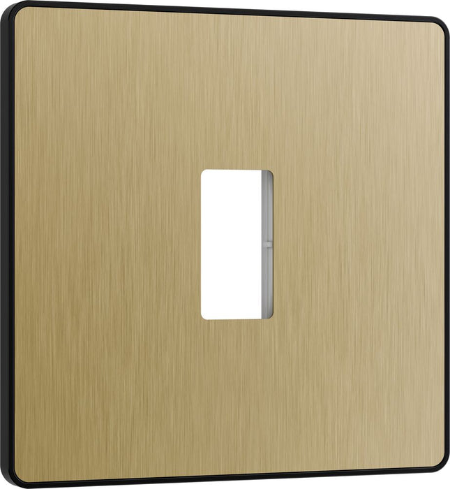 BG GridLite MPCDSB1B Evolve 1G Grid Front Plate - Satin Brass (Black)