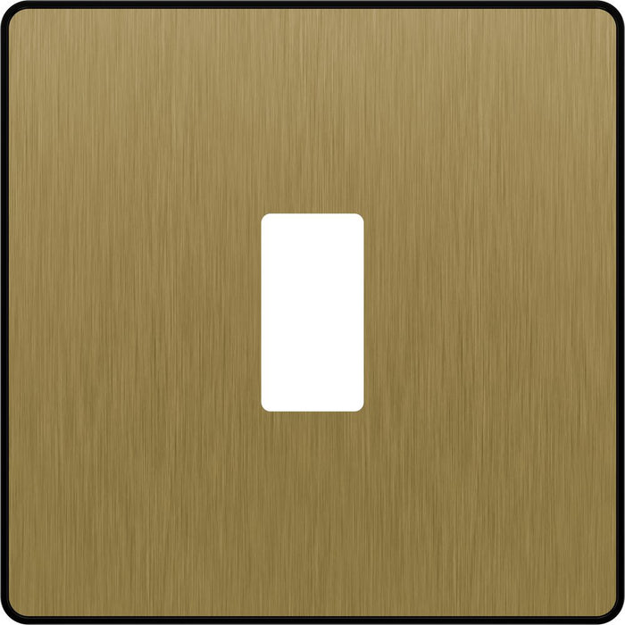 BG GridLite MPCDSB1B Evolve 1G Grid Front Plate - Satin Brass (Black)