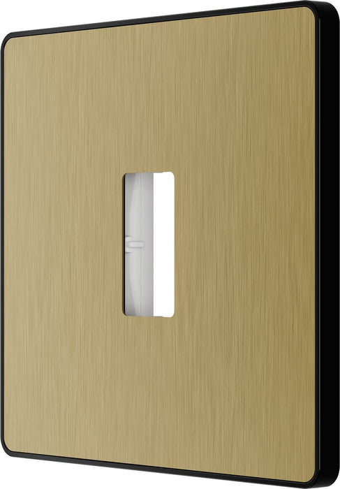 BG GridLite MPCDSB1B Evolve 1G Grid Front Plate - Satin Brass (Black)