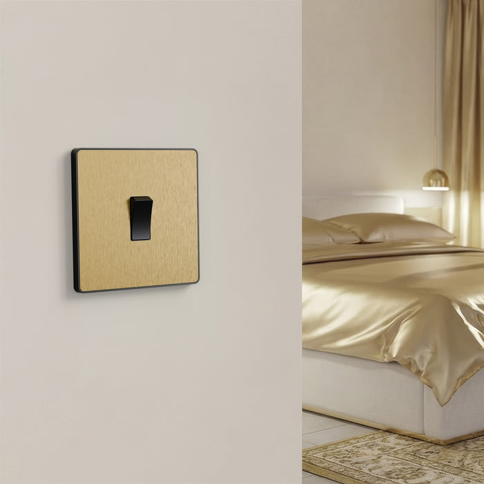 BG GridLite MPCDSB1B Evolve 1G Grid Front Plate - Satin Brass (Black)