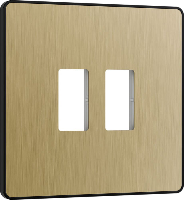 BG GridLite MPCDSB2B Evolve 2G Grid Front Plate - Satin Brass (Black)