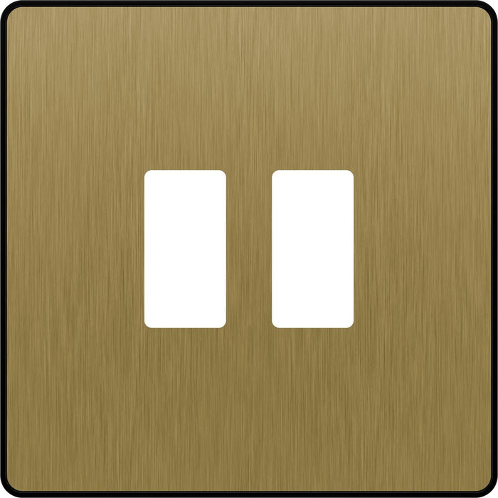 BG GridLite MPCDSB2B Evolve 2G Grid Front Plate - Satin Brass (Black)