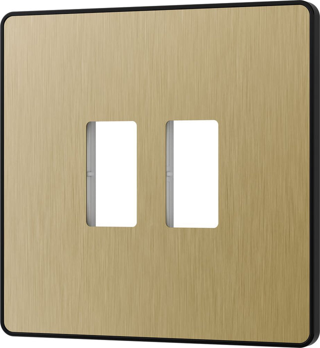 BG GridLite MPCDSB2B Evolve 2G Grid Front Plate - Satin Brass (Black)