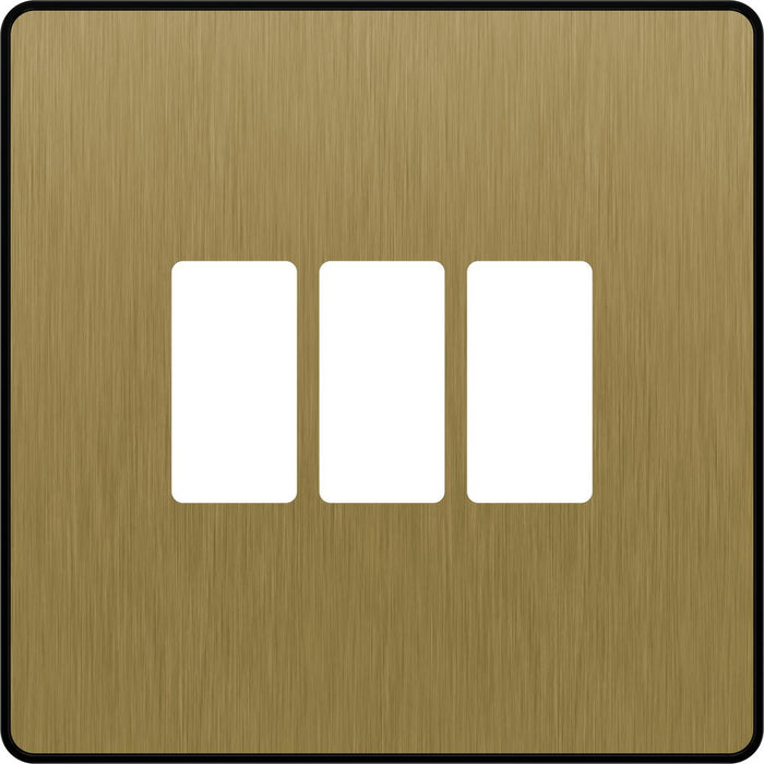 BG GridLite MPCDSB3B Evolve 3G Grid Front Plate - Satin Brass (Black)