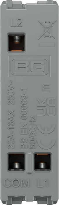 BG GridLite MPCDW12C Evolve 20A SP 2-Way (Centre Off) Switch Module - White
