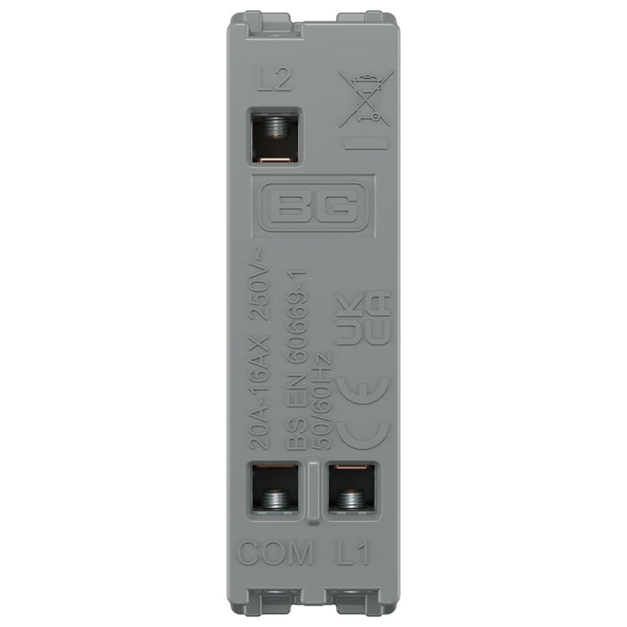 BG GridLite MPCDW12KY Evolve 20A 16AX SP 2-Way Key Switch Module - White