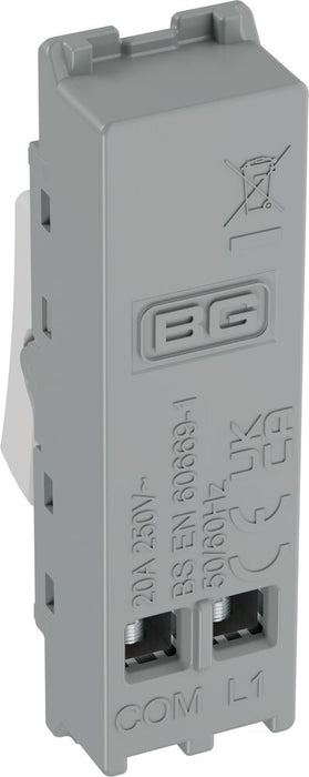 BG GridLite MPCDW14 Evolve 20A 1-Way Retractive Switch Module - White