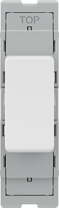 BG GridLite MPCDW142C Evolve 20A SP 2-Way Retractive (Centre Off) Switch Module - White