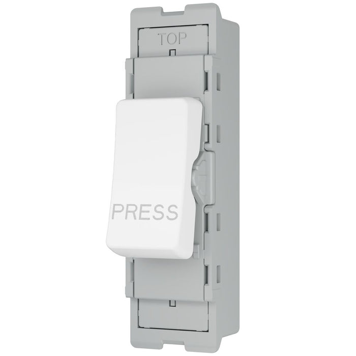 BG GridLite MPCDW142PR Evolve 20A 2-Way Retractive Switch Module "PRESS" - White