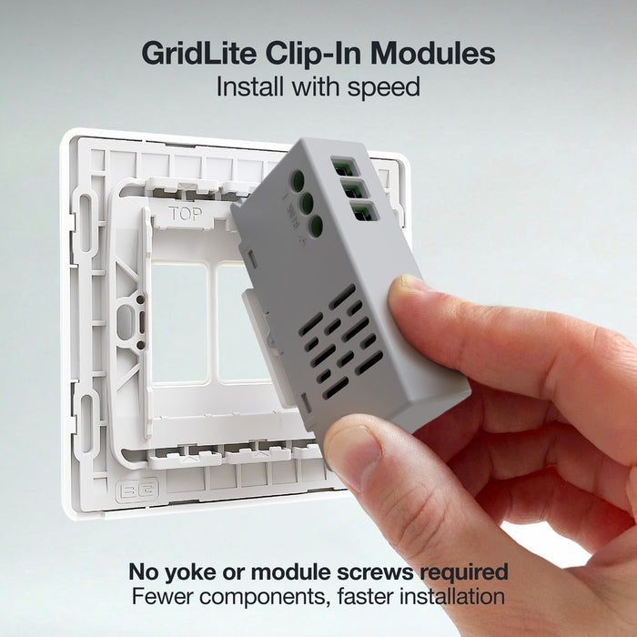 BG GridLite MPCDWTDM Evolve 100W Master Touch LED Dimmer Module - White