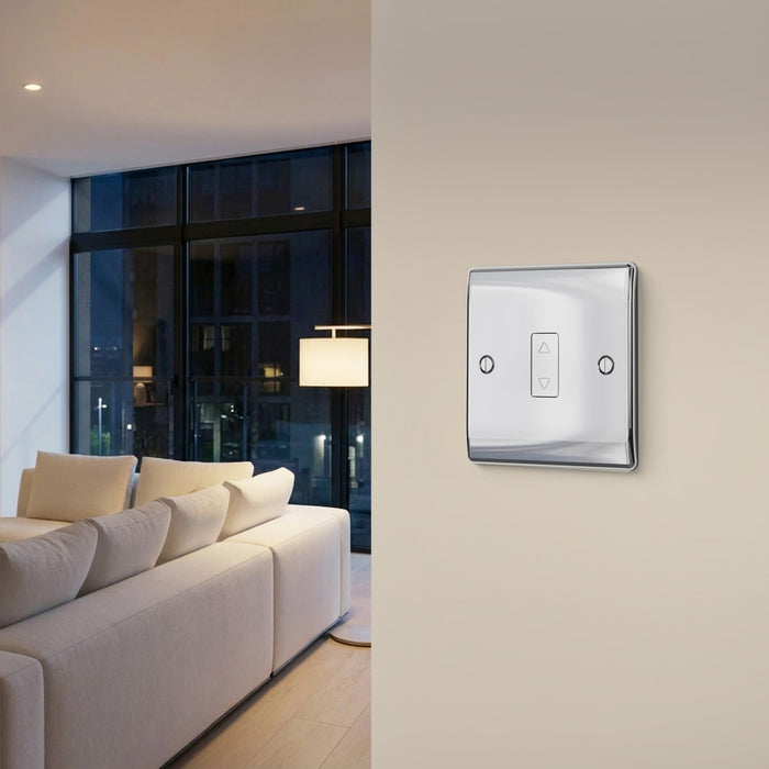 BG GridLite MPCTDS 100W Secondary Touch LED Dimmer Module - Polished Chrome