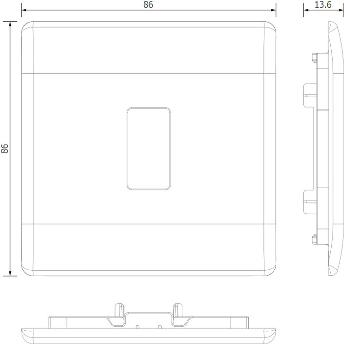 BG GridLite MPM1 Part M 1G Grid Front Plate