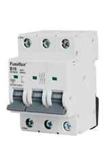 FuseBox MT10B163 16A 3P B Curve 10kA MCB - westbasedirect.com