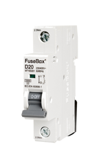 FuseBox MT10D201 20A 1P D Curve 10kA MCB - westbasedirect.com