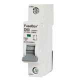 FuseBox MT10D501 50A 1P D Curve 10kA MCB - westbasedirect.com