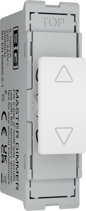 BG GridLite MTDM 100W Master Touch LED Dimmer Module - White