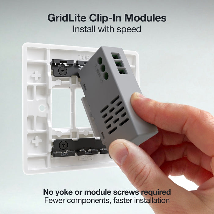 BG GridLite MTDM 100W Master Touch LED Dimmer Module - White