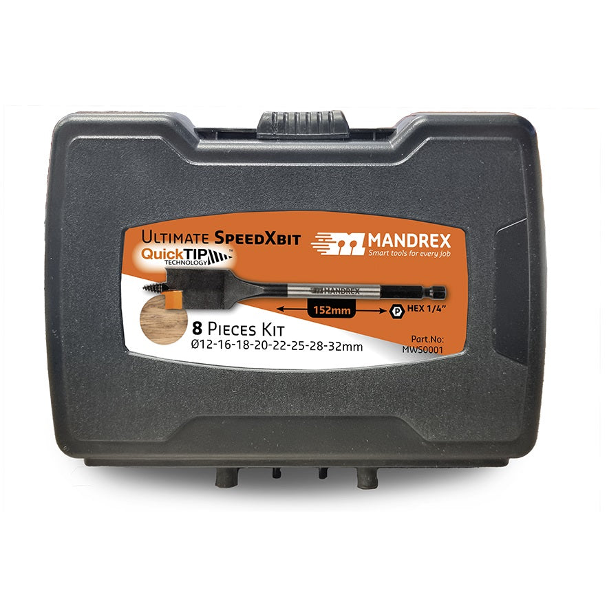 Mandrex Ultimate SpeedXBit Flat Wood Bits