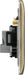 BG NAB29B Nexus Metal Unswitched Round Pin Socket 5A - Black Insert - Antique Brass - westbasedirect.com