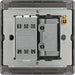 BG NBN15F Nexus Metal Triple Pole Fused Fan Isolator Switch 10A - Black Nickel - westbasedirect.com