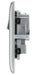 BG NBS22B Nexus Metal Double Socket 13A /Black Insert - Brushed Steel (10 Pack) - westbasedirect.com