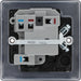 BG NFB50 Nexus Metal Switched Spur 13A - Matt Black + Black Rocker - westbasedirect.com