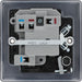 BG NFB53 Nexus Metal Switched Spur + Neon + Cable Outlet - Matt Black + Black Rocker - westbasedirect.com