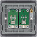 BG NFB61 Nexus Metal Double TV Aerial Socket - Matt Black + Black Rocker - westbasedirect.com