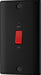 BG NFB72 Nexus Metal 45A DP Double Plate + Neon - Matt Black - westbasedirect.com